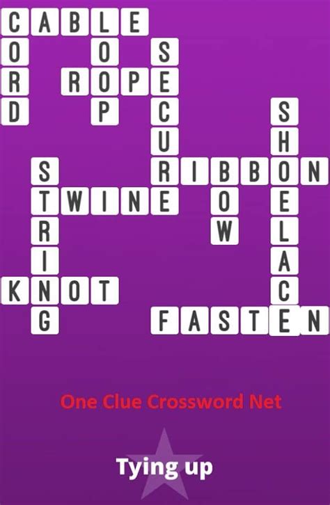 tying up crossword clue